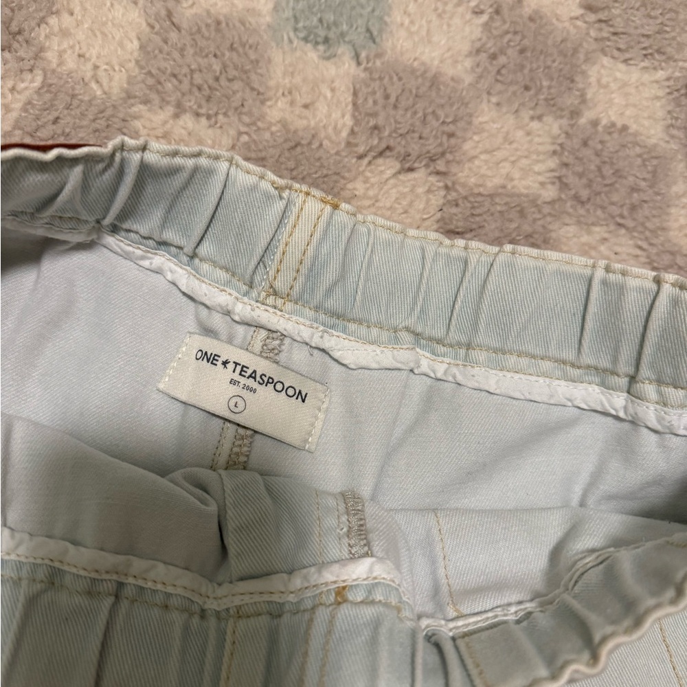 One Teaspoon LE SURF SHABBY BANDIT DRAWSTRING BOYFRIEND SHORT - Picture 2 of 3